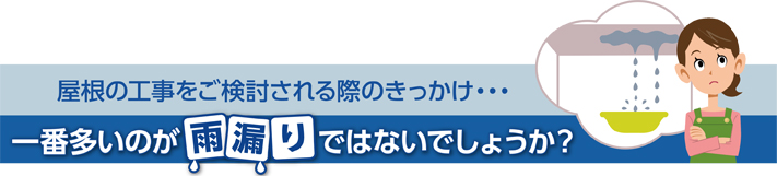 屋根工事トラブルは雨漏りが最多