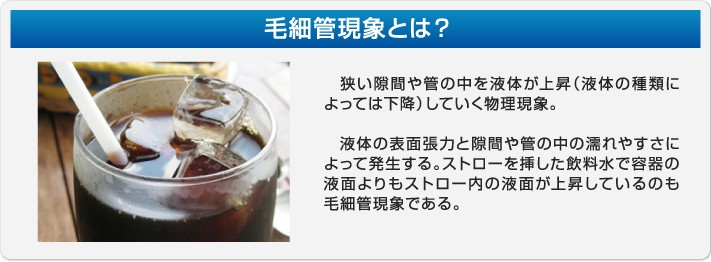 毛細管現象とは？