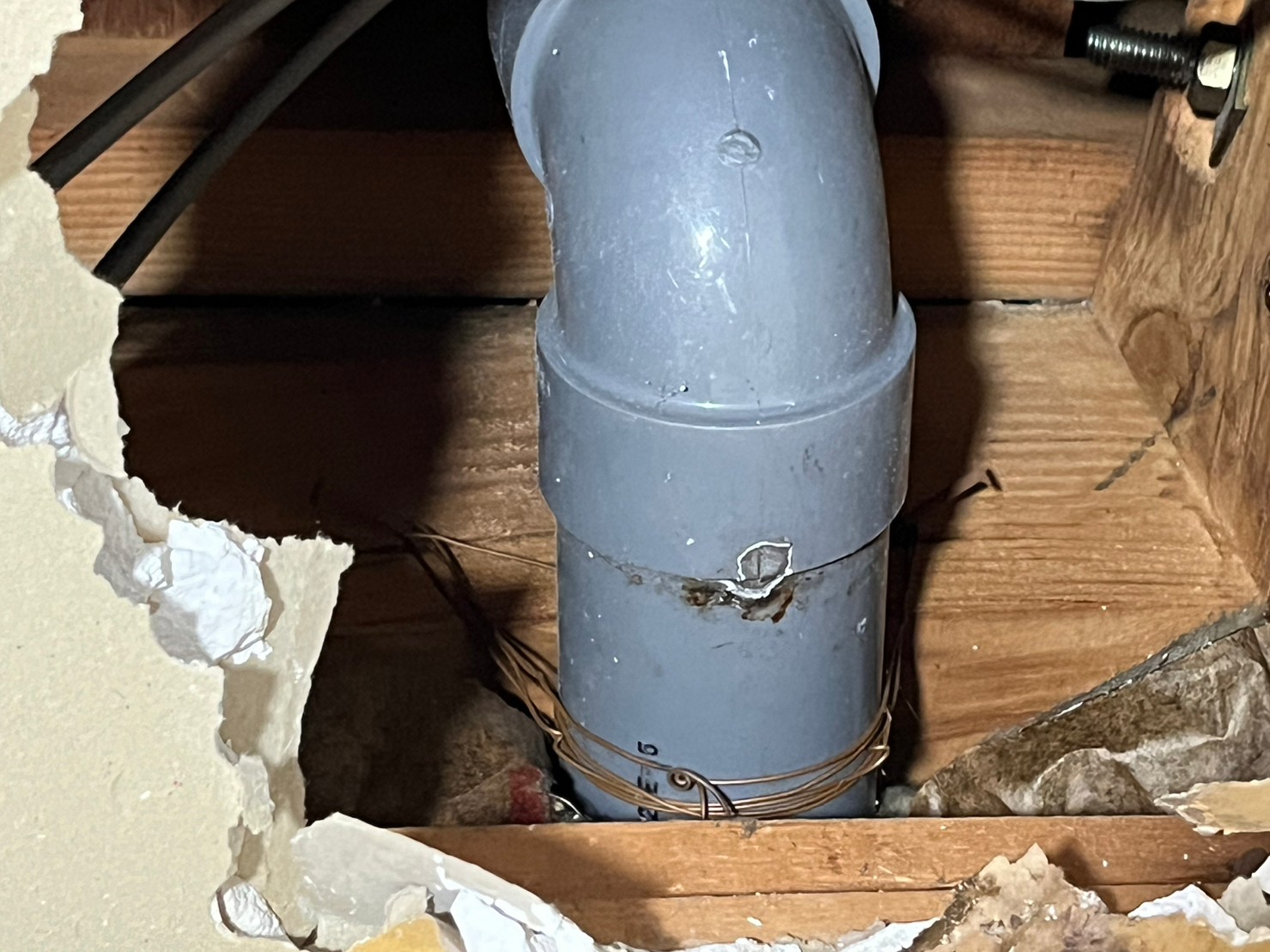 排水管エルボ部分