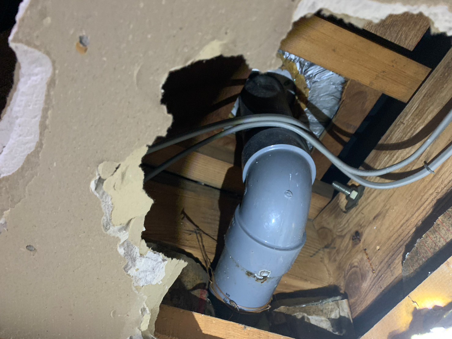 排水管エルボ部分