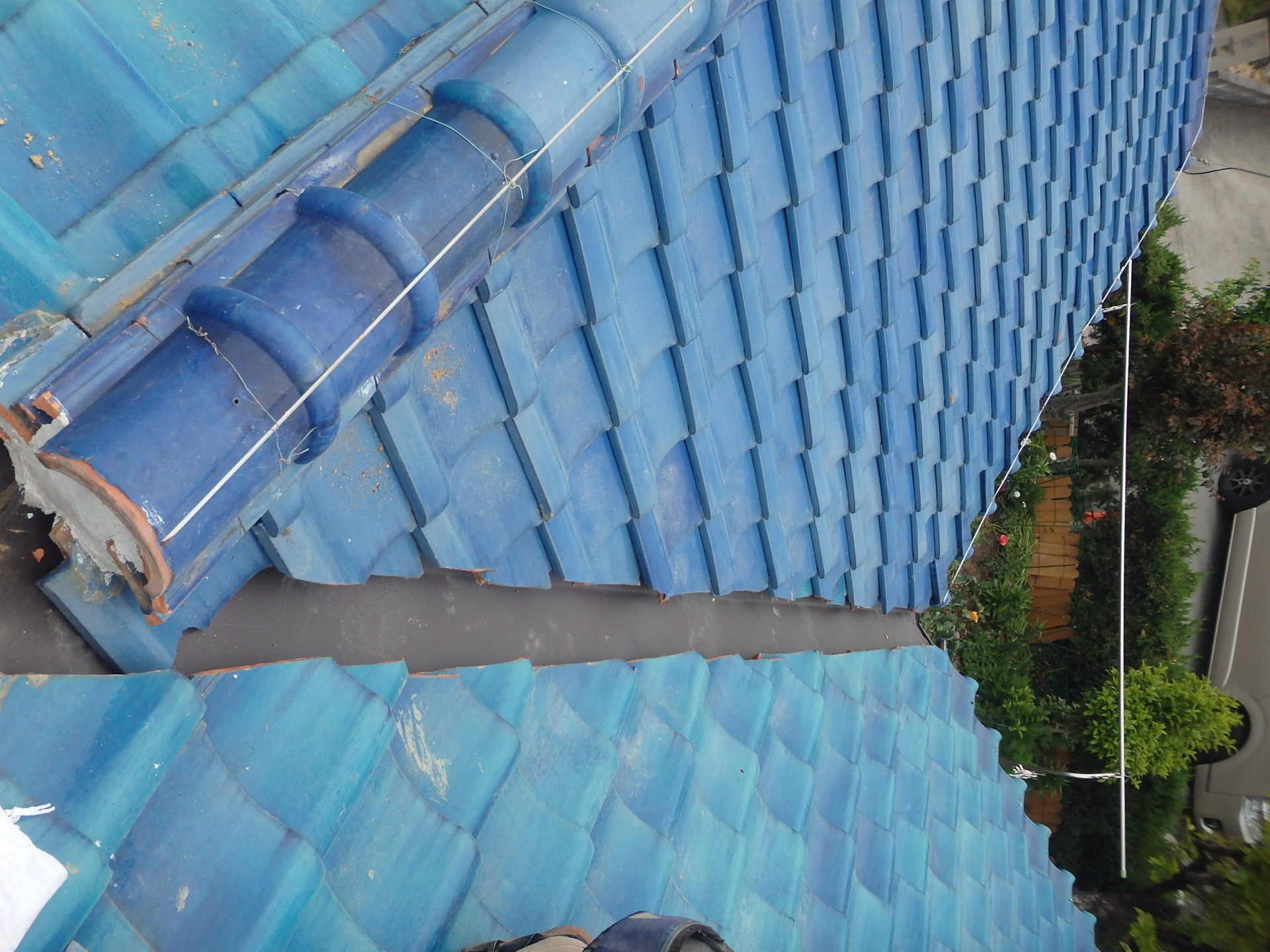 谷樋のアップ写真