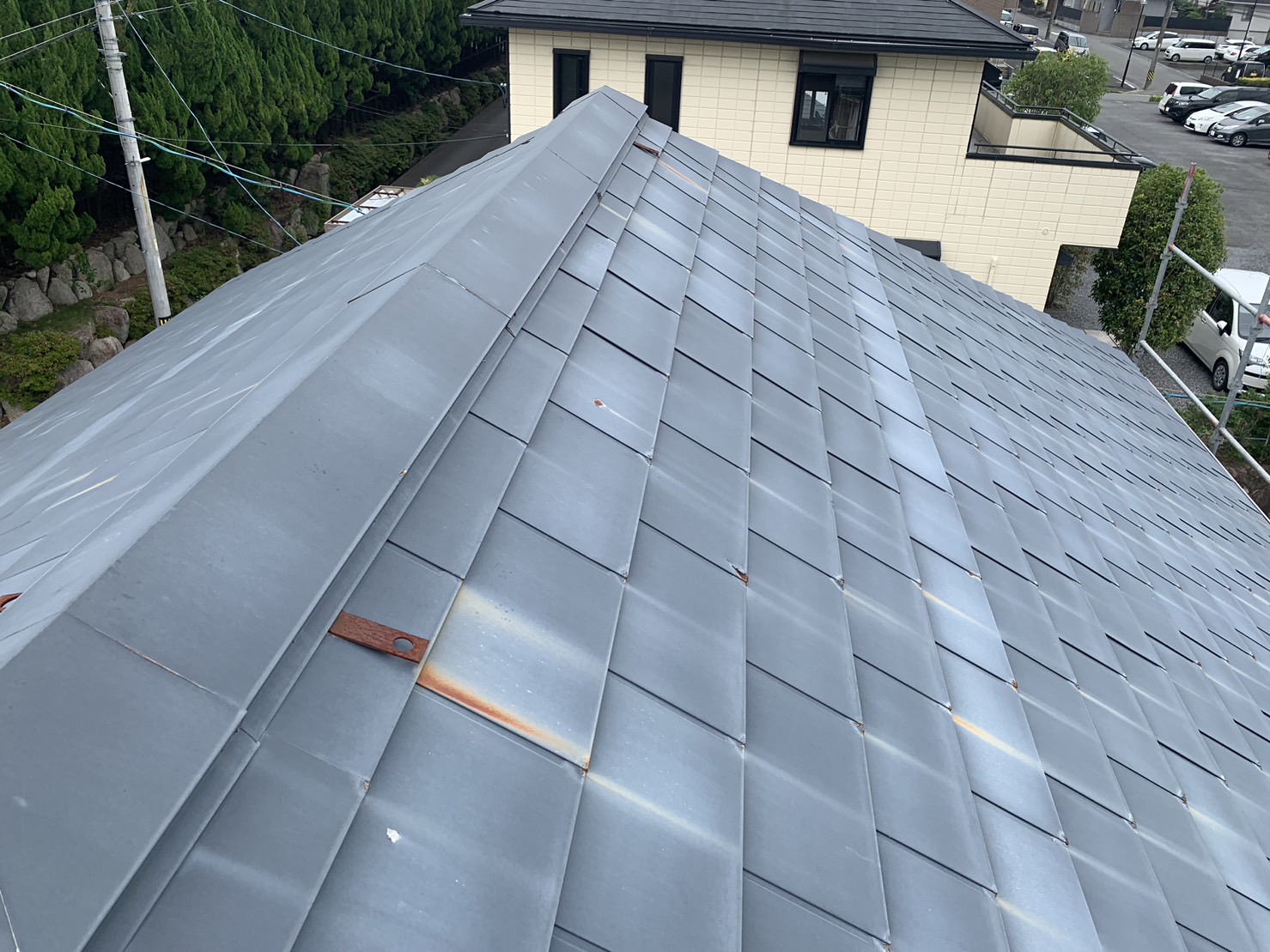 塩ビの剥がれ膨れ