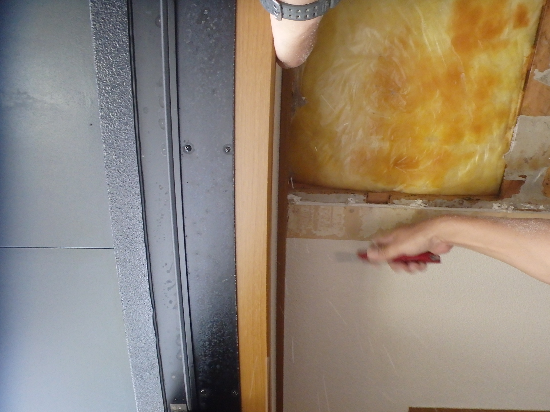 プラスターボードの位置決め