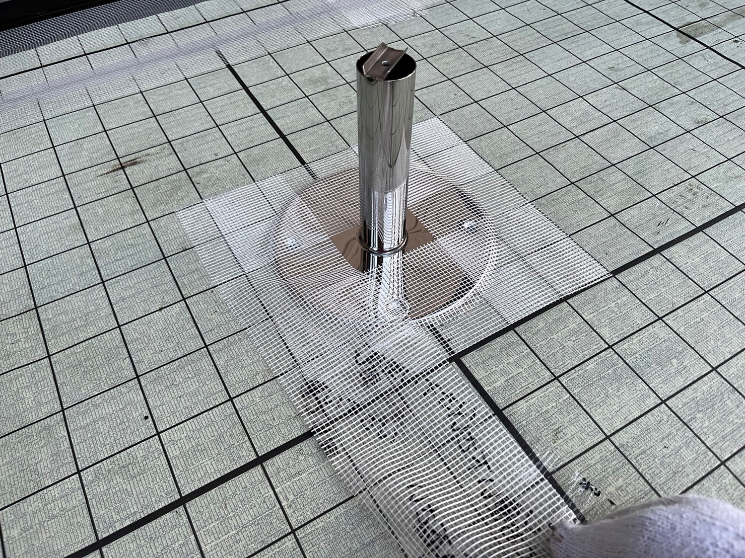 脱気筒取り付け