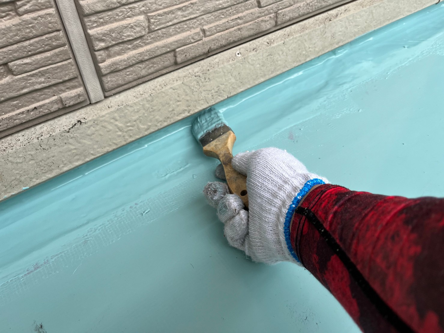 ウレタン防水の塗布