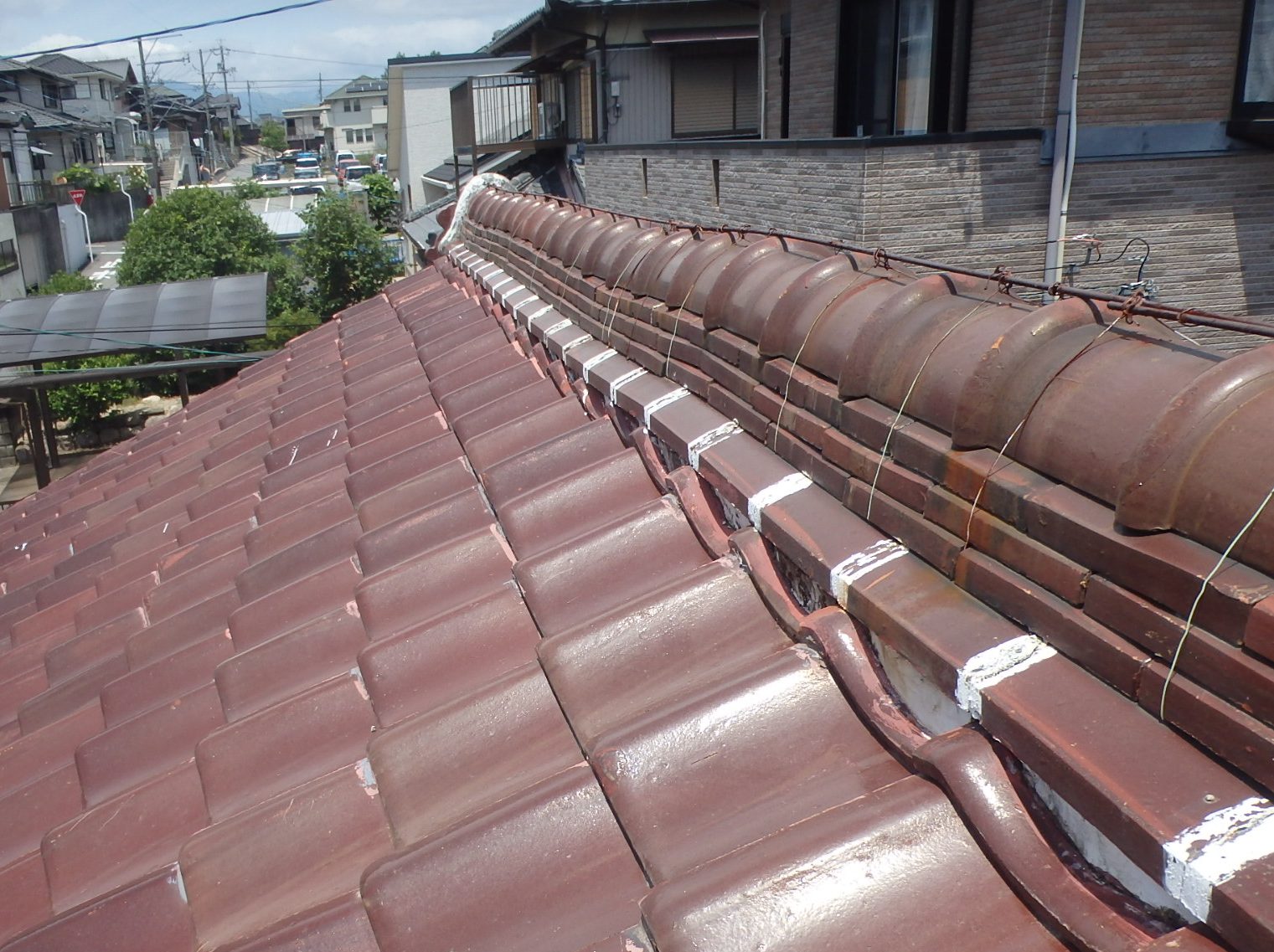 棟瓦取り直し完了