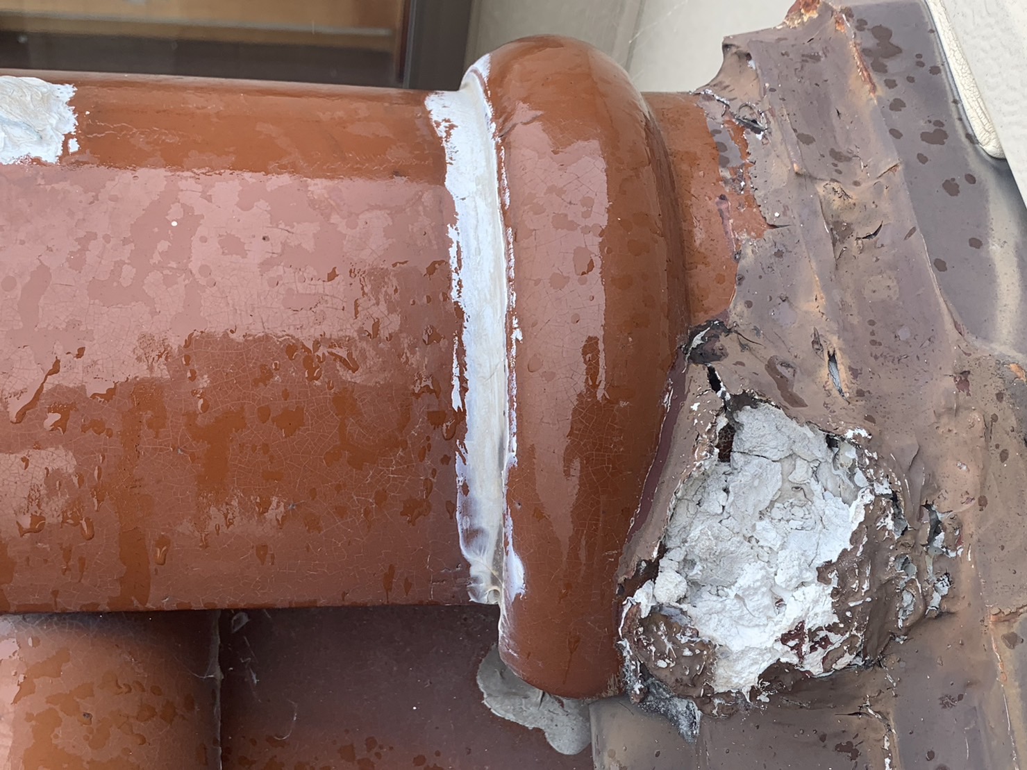 棟の外壁部分になる水切り