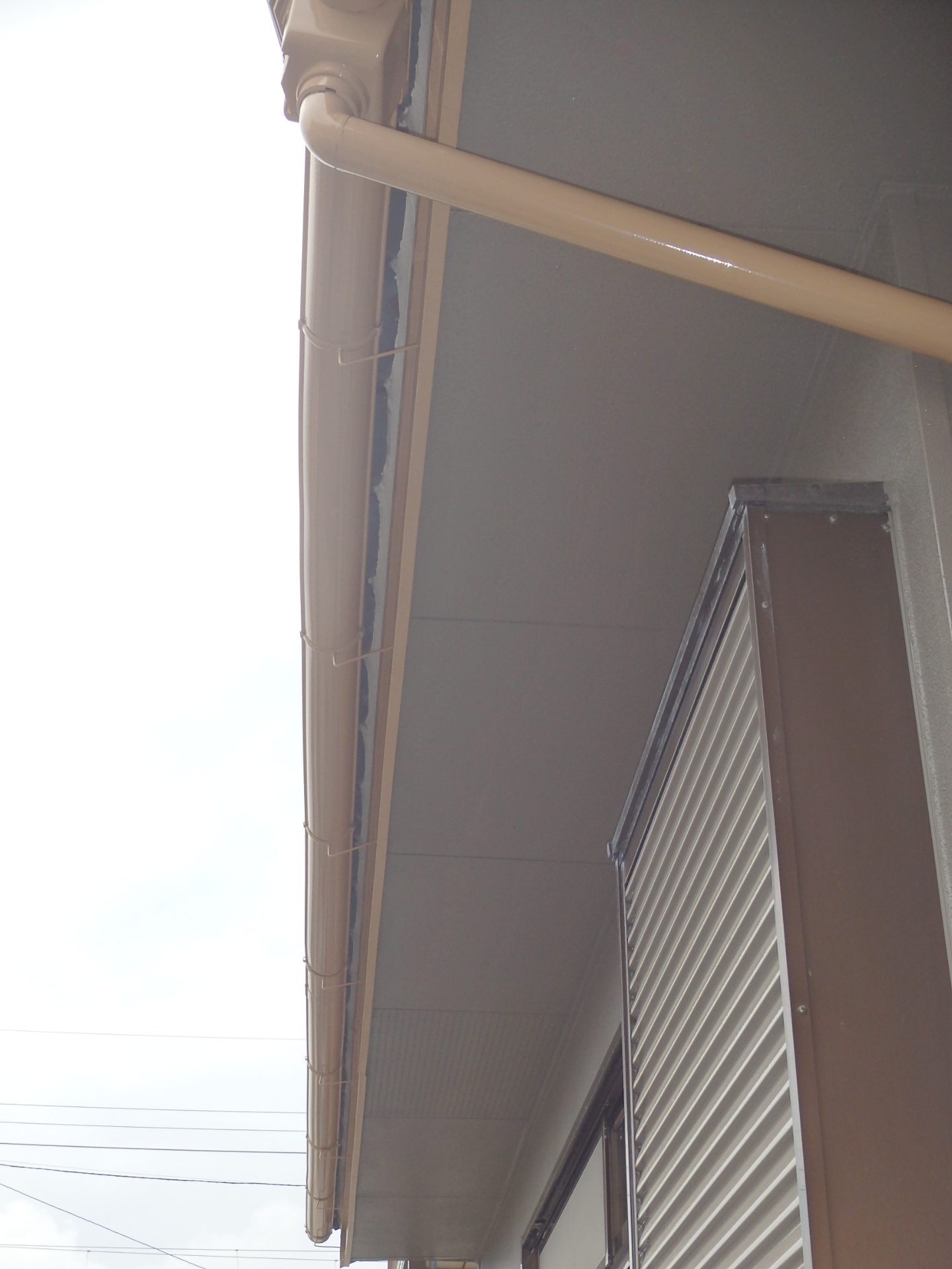 雨樋の勾配不良