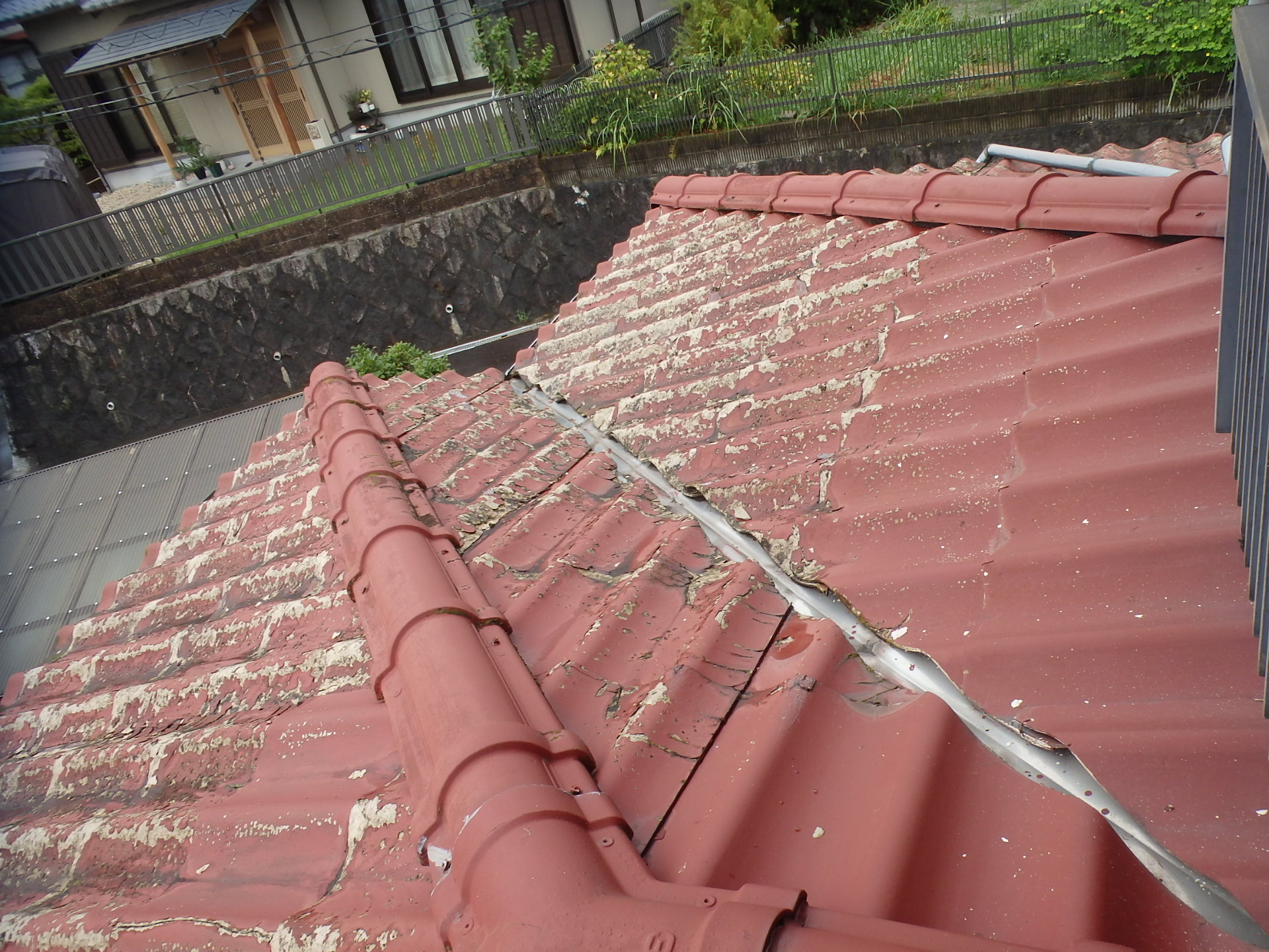 セキスイかわらUの劣化状況