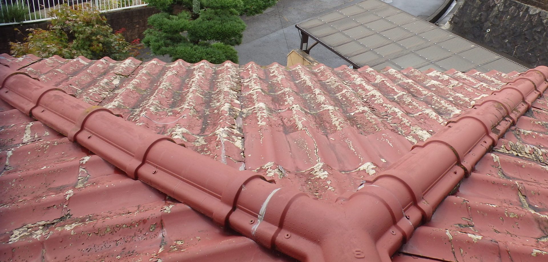 セキスイかわらUの劣化状況