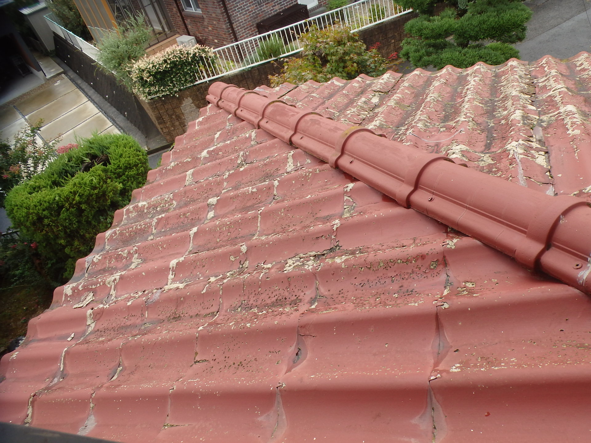 セキスイかわらUの劣化状況