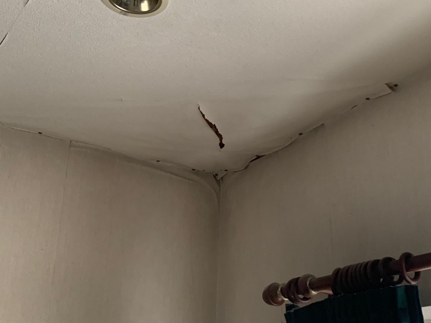 天井クロスの変色写真