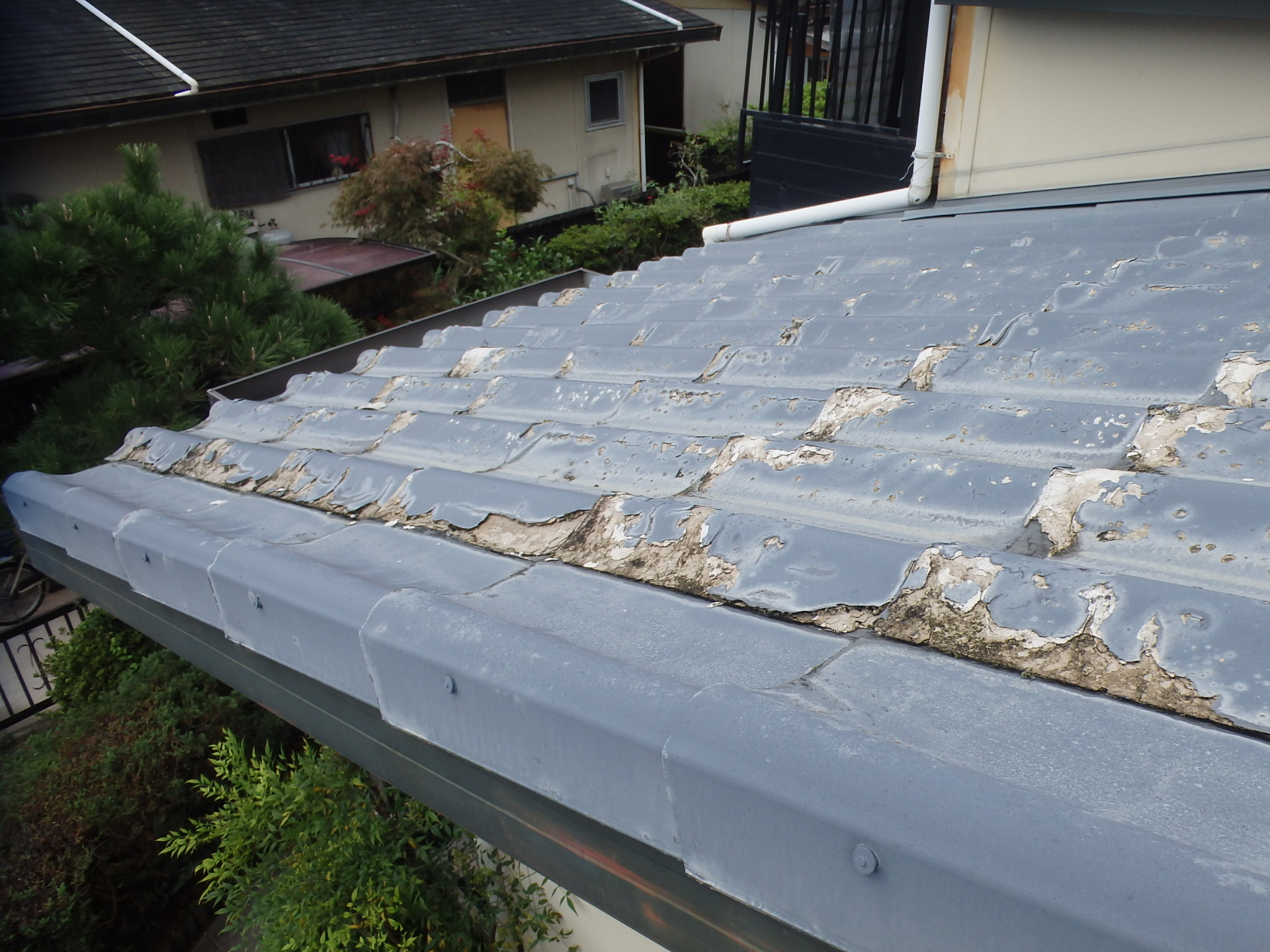 劣化したセキスイかわらU