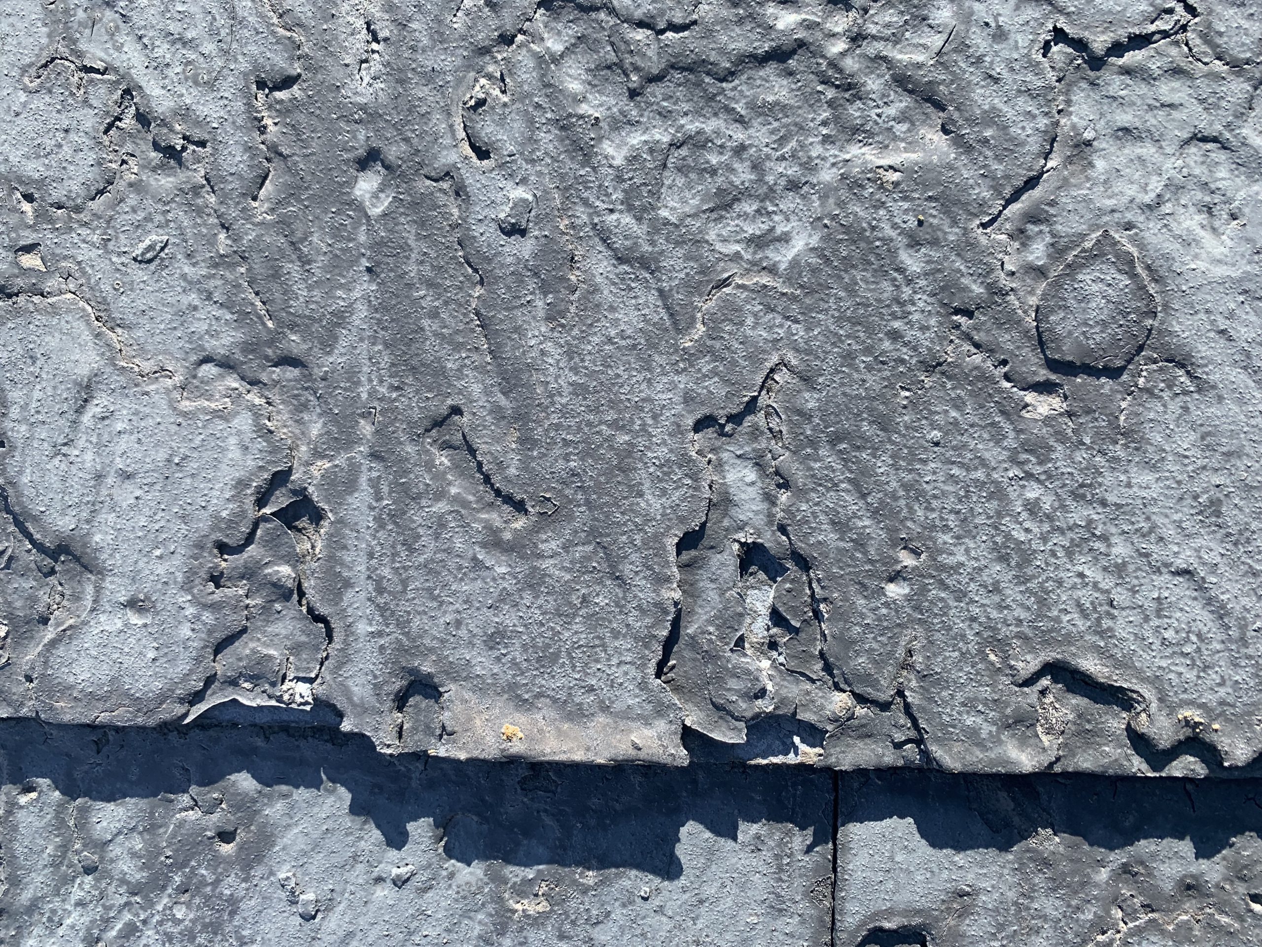 パミールの層間剥離アップ写真