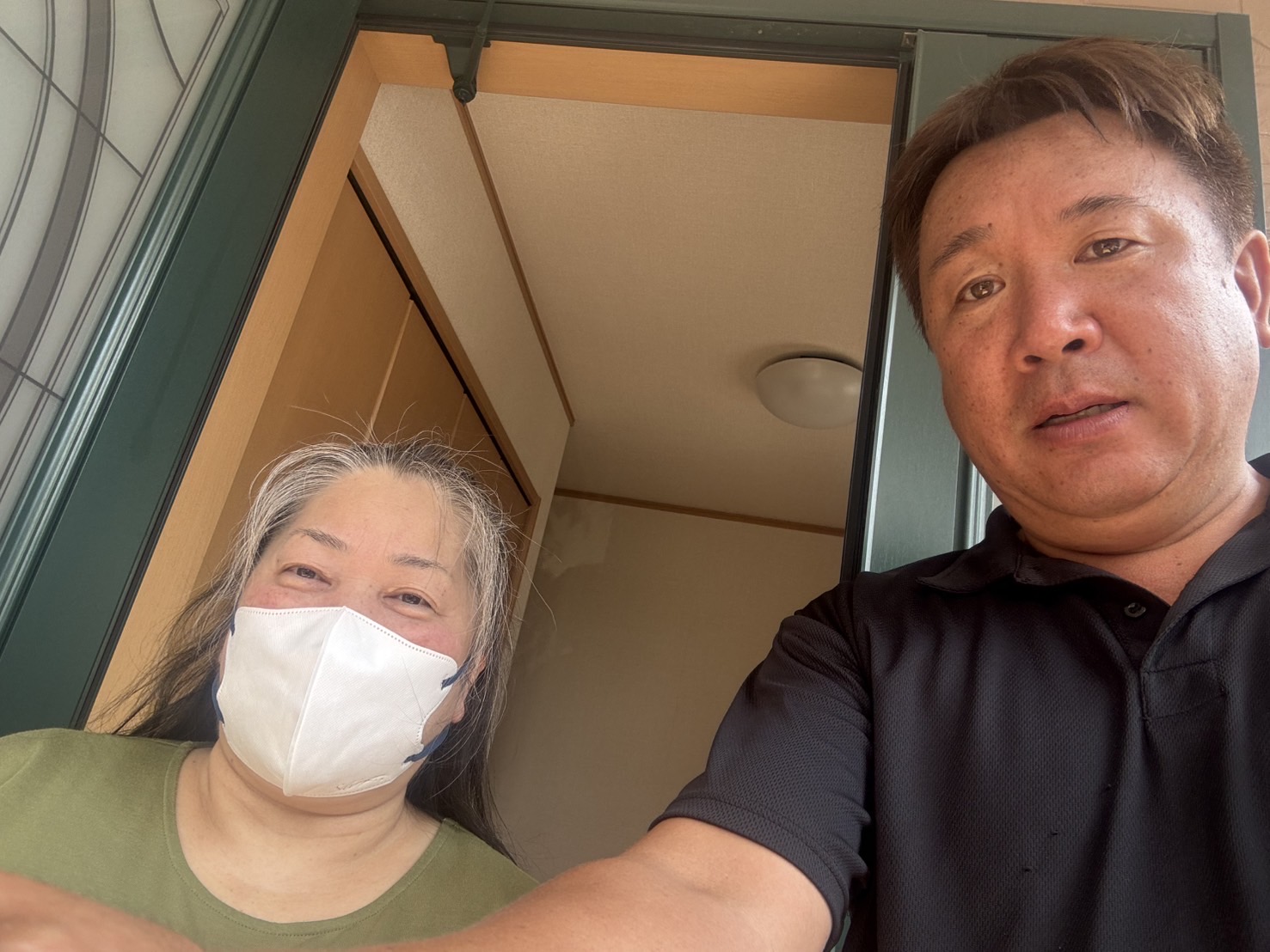 春日井市にて昨年屋根工事をさせていただきたお客様から外壁塗装を発注いただきました