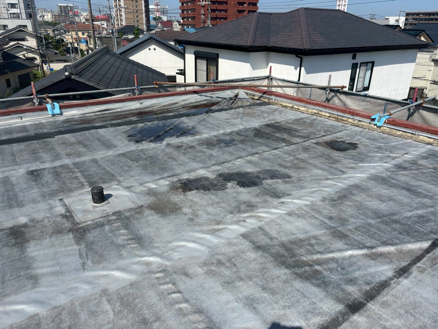 春日井市雨漏りしている陸屋根