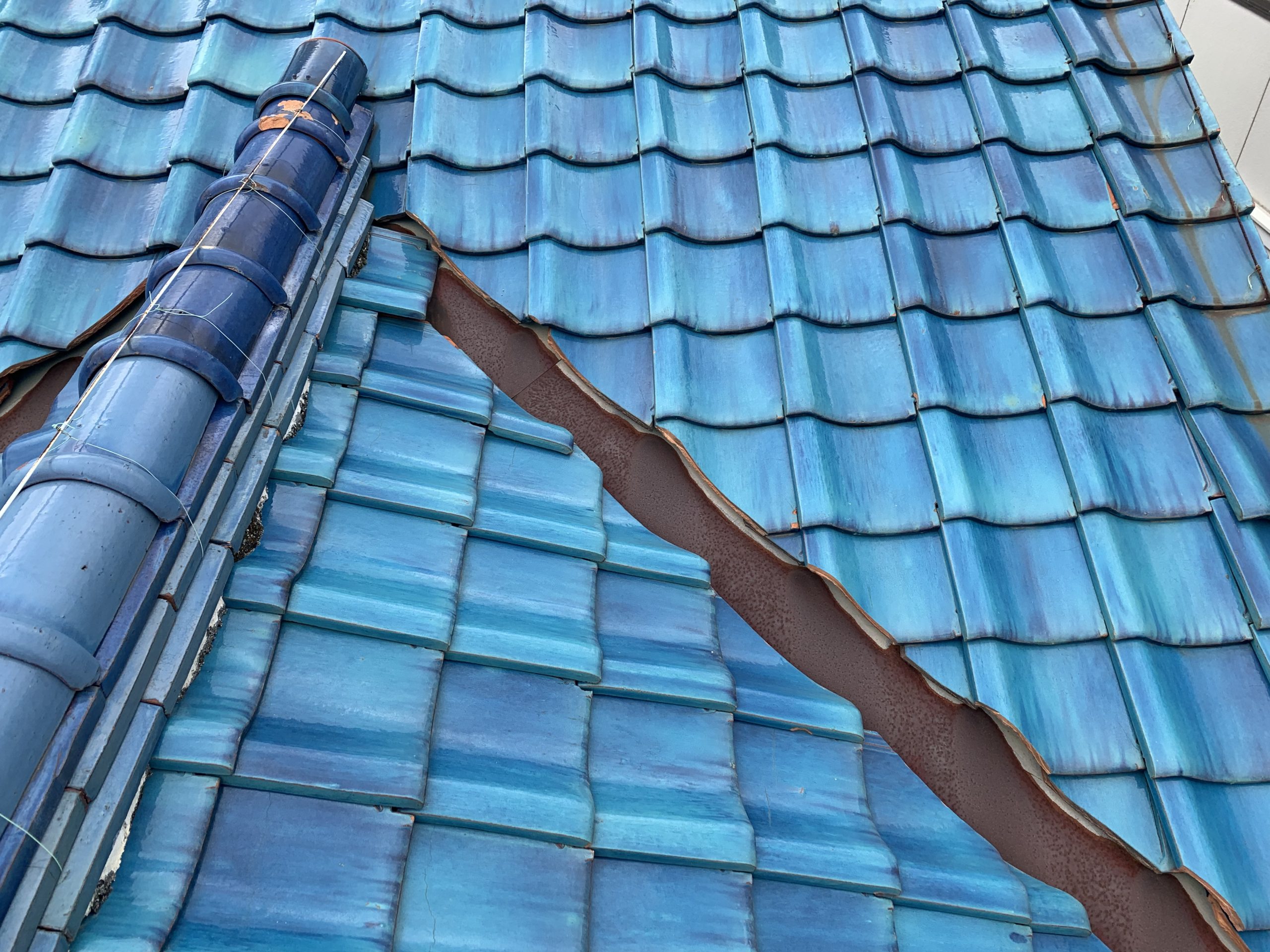 谷樋のアップ写真