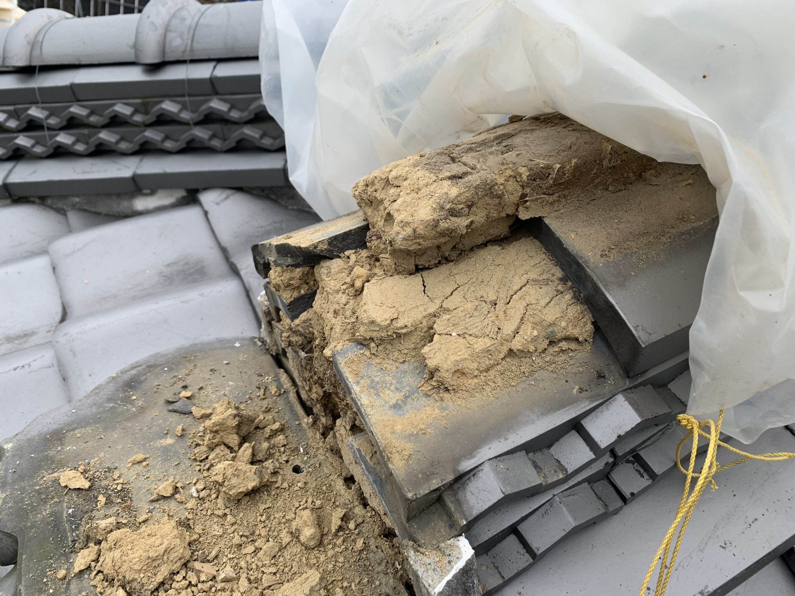 棟瓦・隅棟の修理