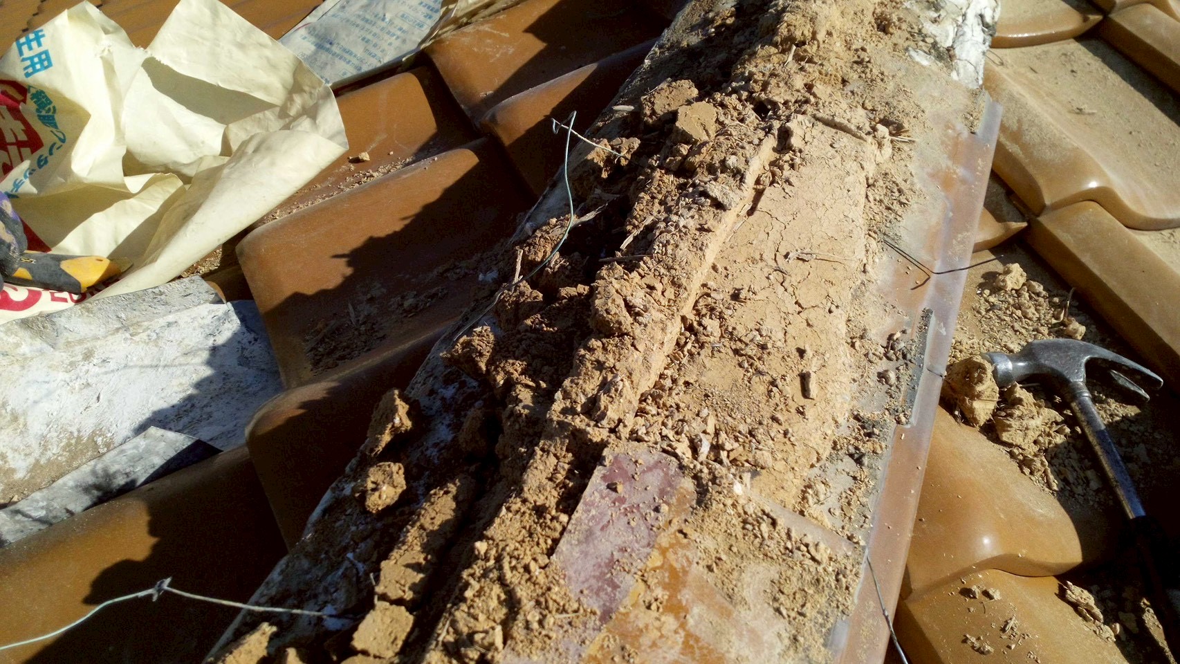 春日井市雨漏りした棟