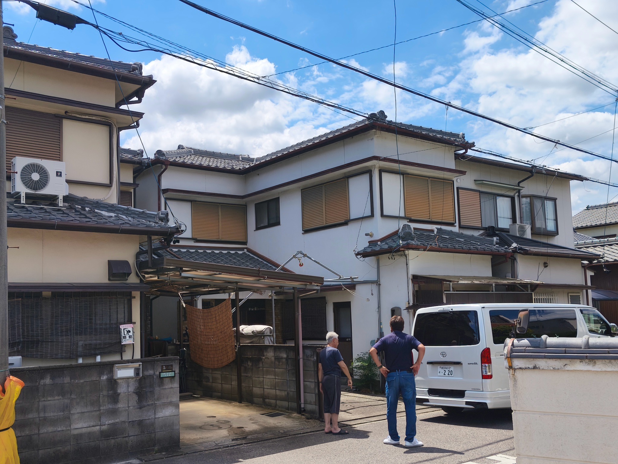 春日井市で雨どい交換を行った施工前の雨どい