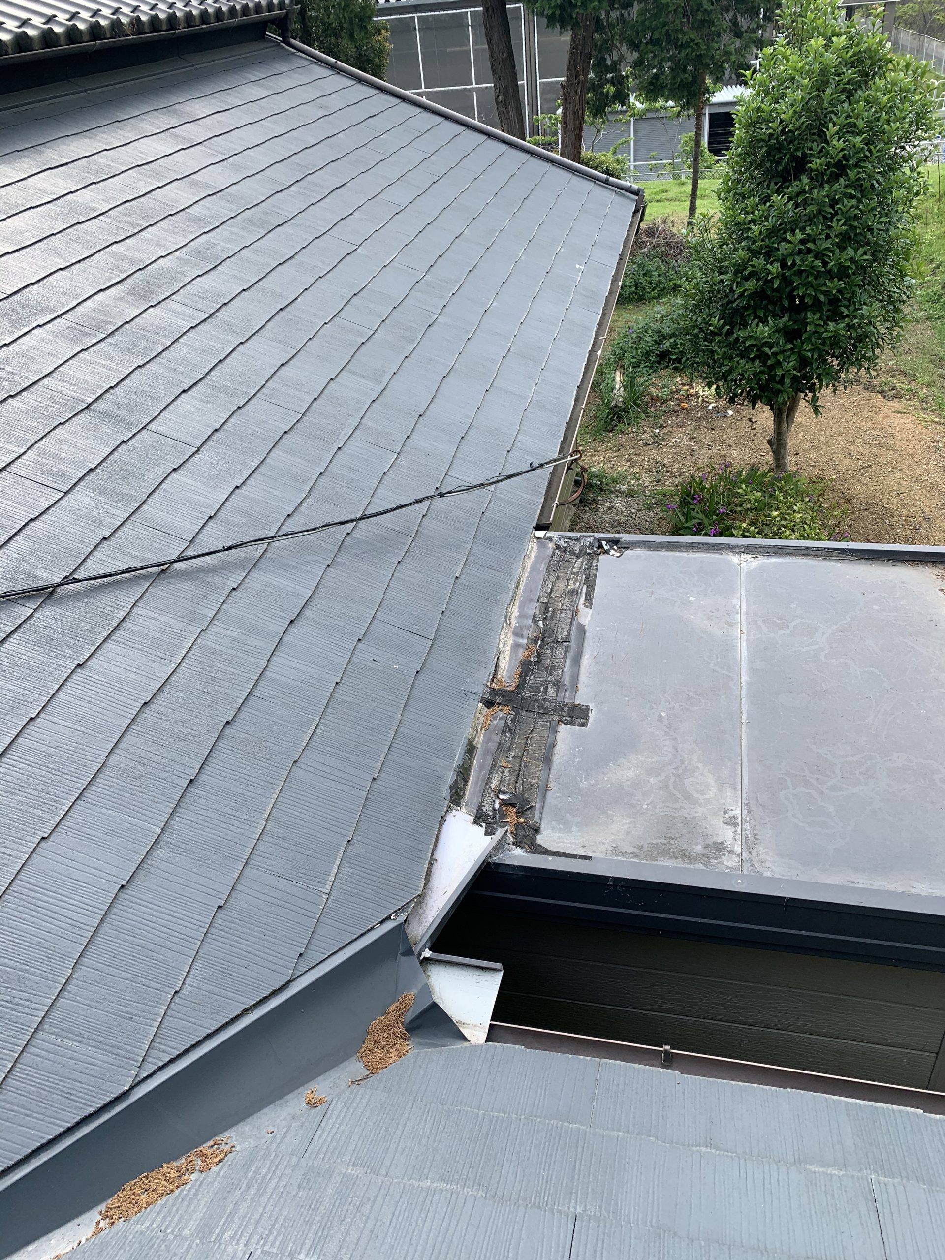 増築部の解体調査写真