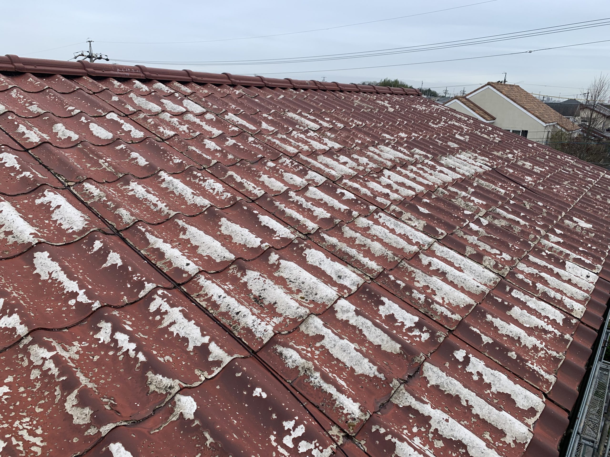 セキスイかわらUの葺き替え前