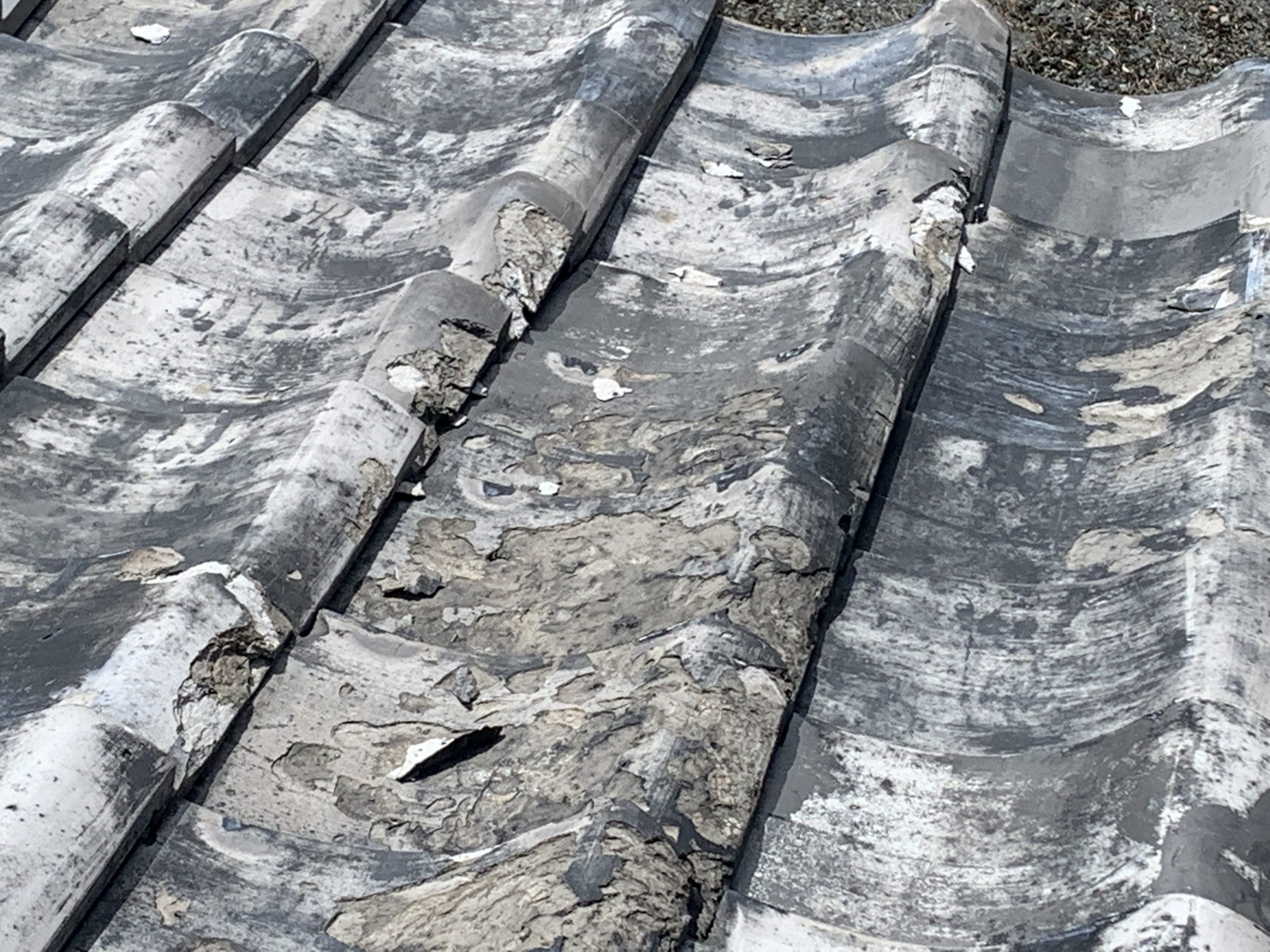 瓦の寿命劣化状況