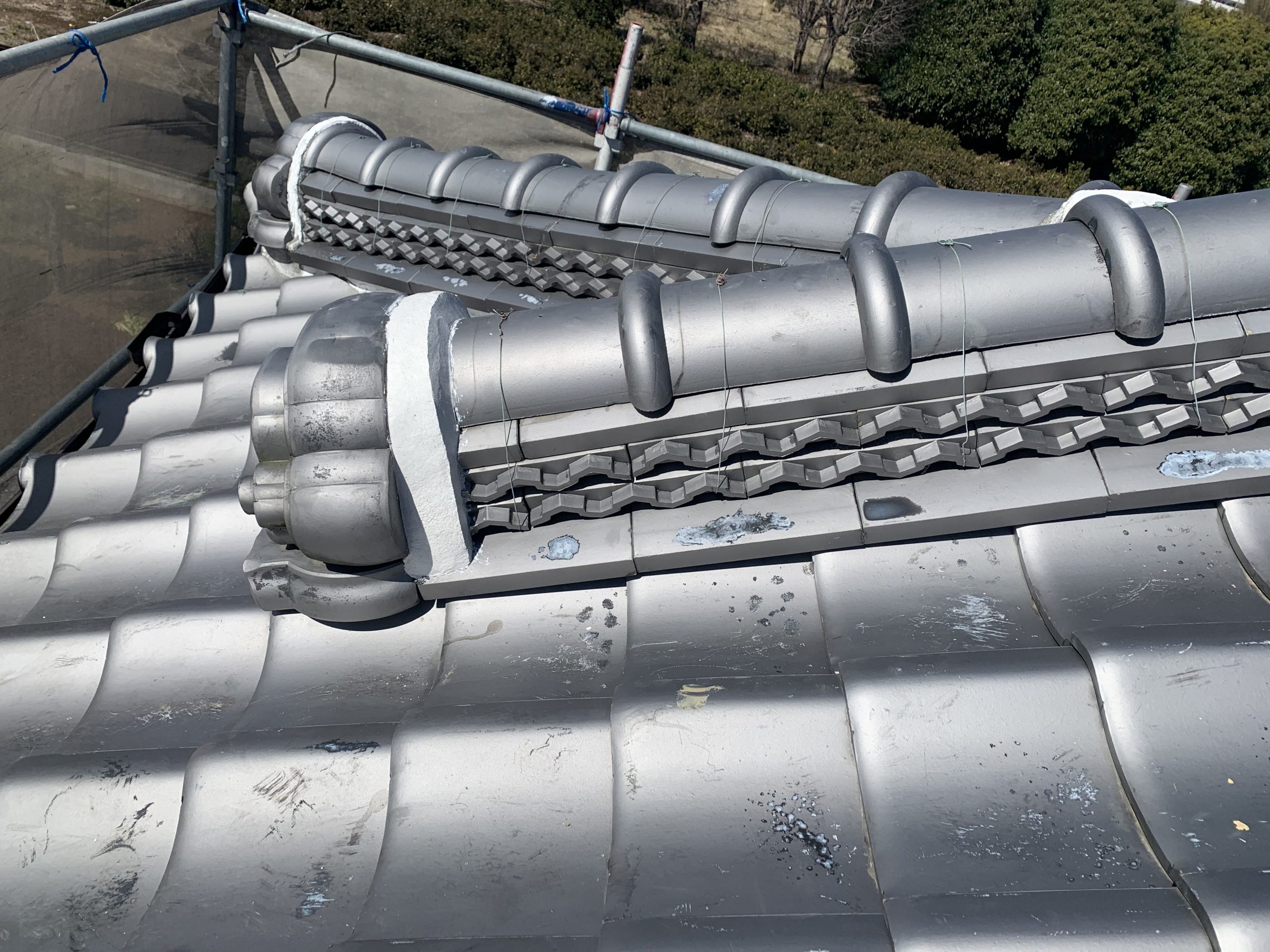 棟瓦・隅棟の修理