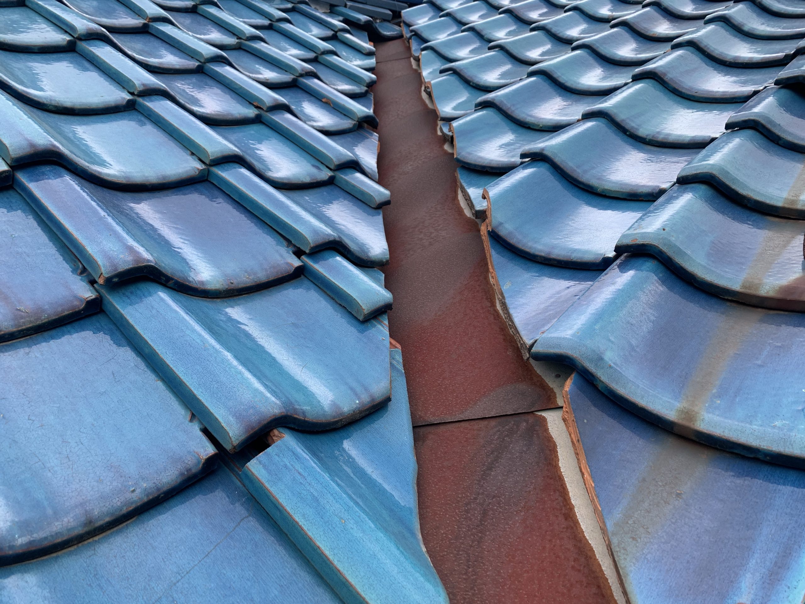 谷樋のアップ写真