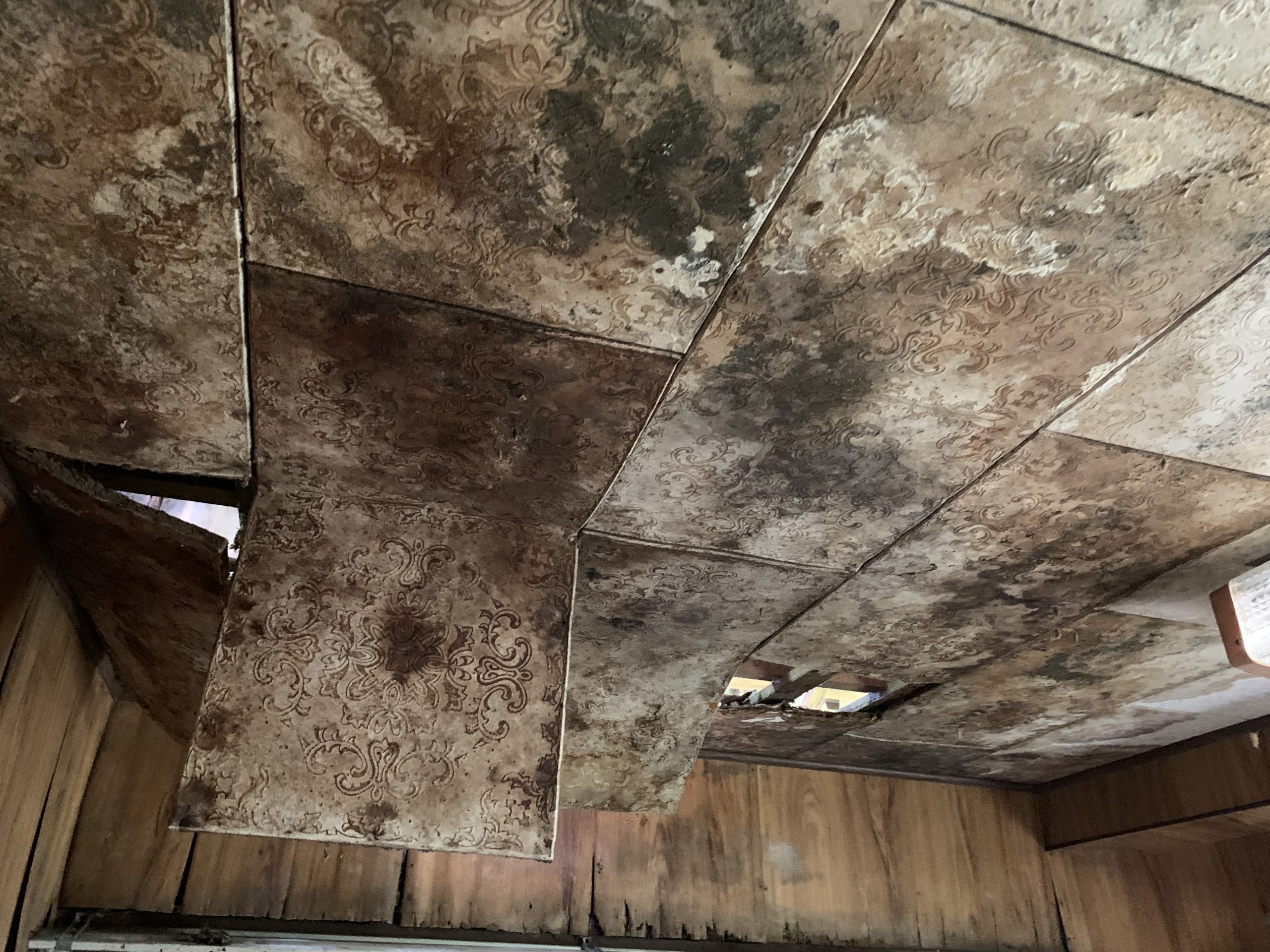 雨漏りが発生していた室内の状況