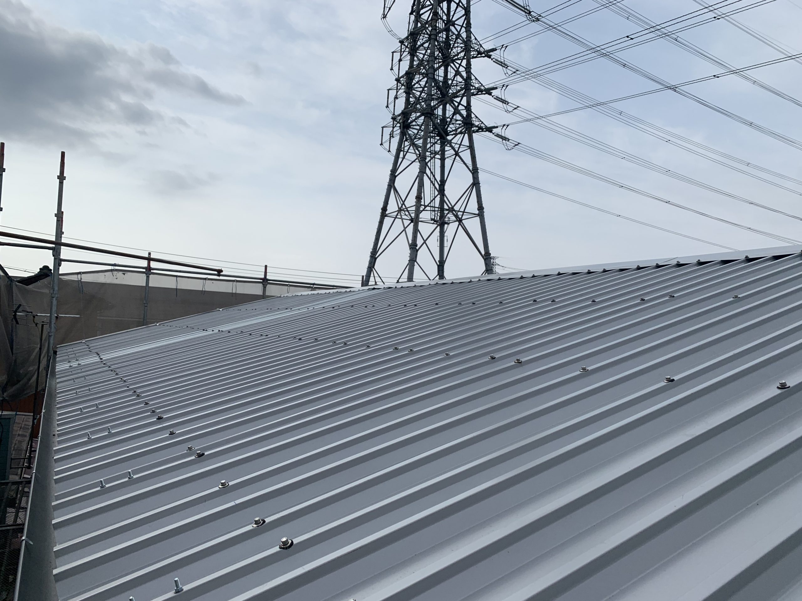 カバー工法の施工写真