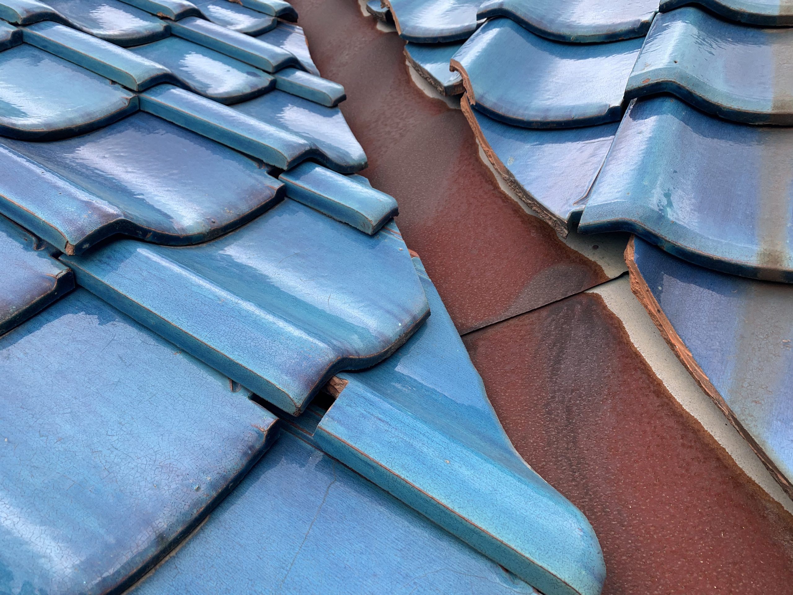 谷樋のアップ写真