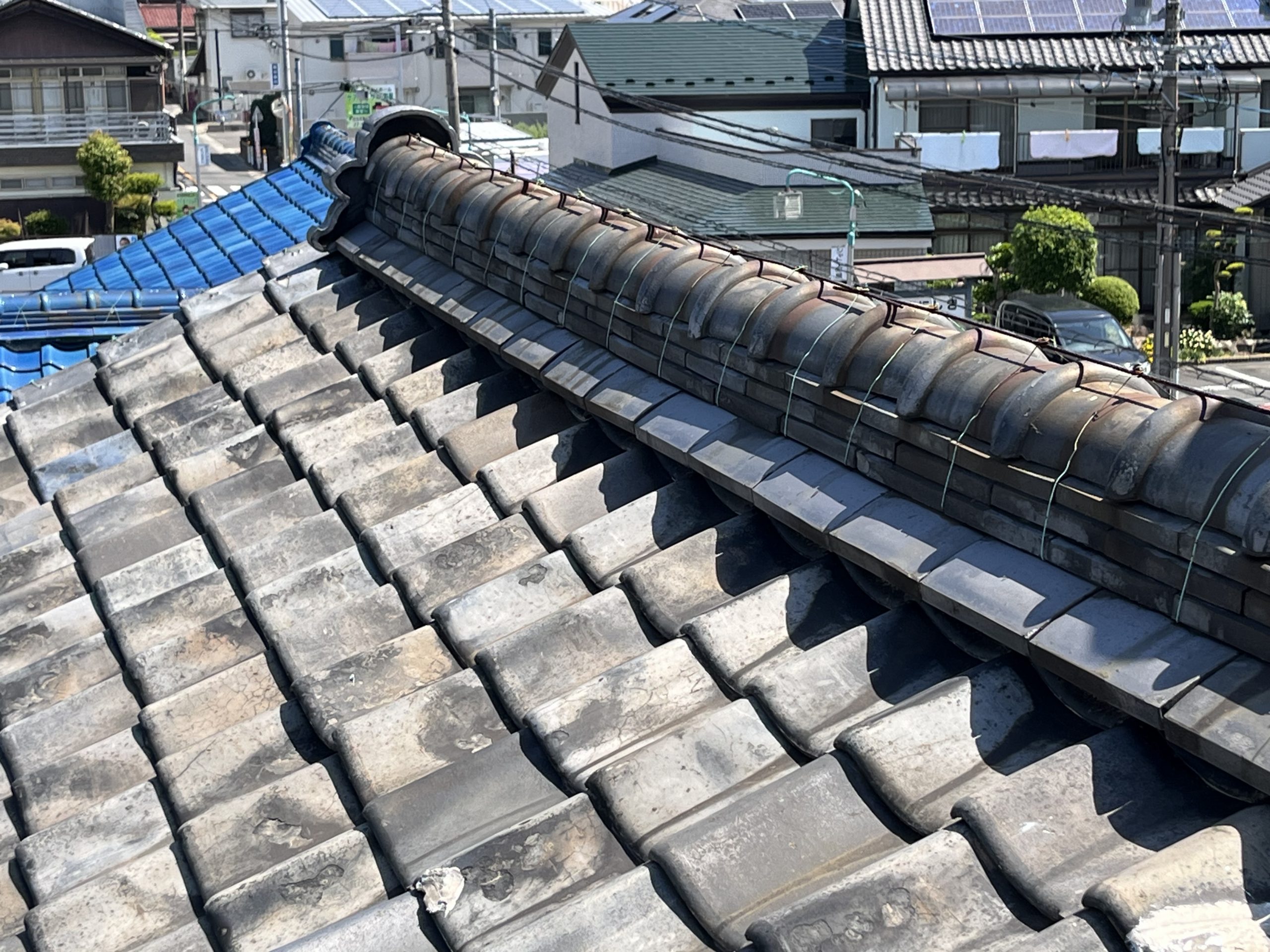 凍て割れ 瓦補修