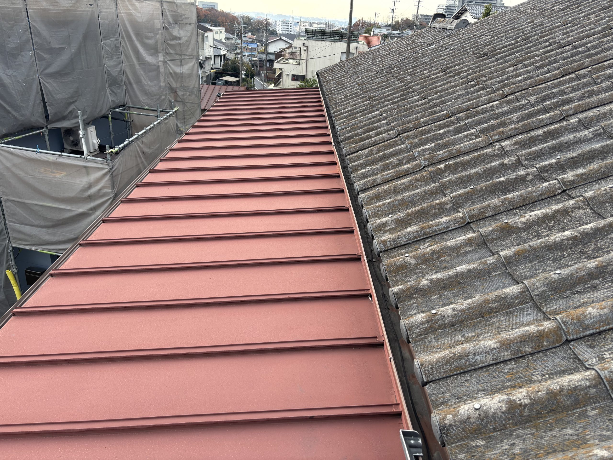 瀬戸市波型スレート屋根塗装