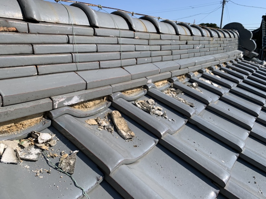 施工前の漆喰写真