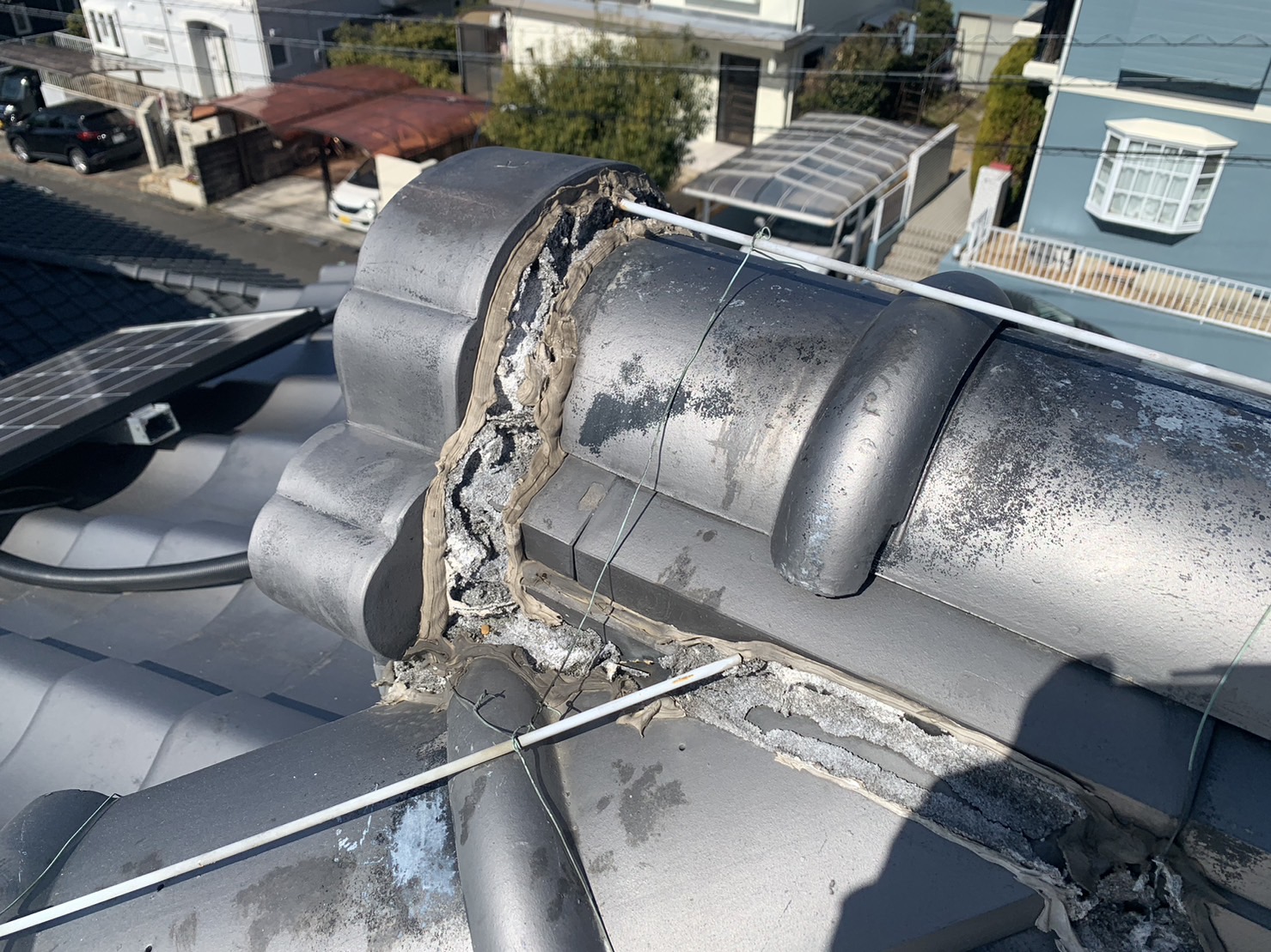 劣化現場の写真