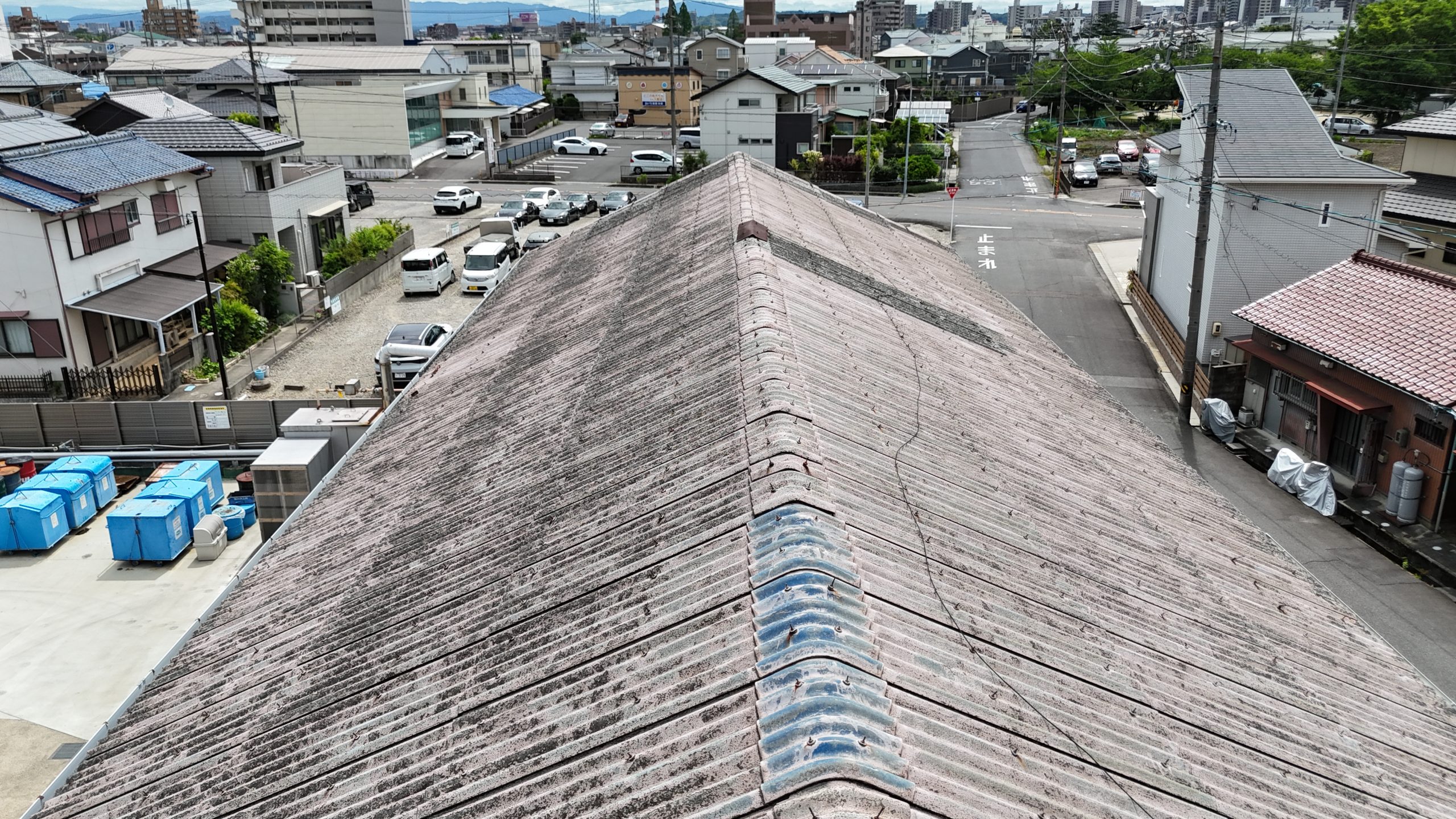 春日井市のスレート屋根修理相談事例