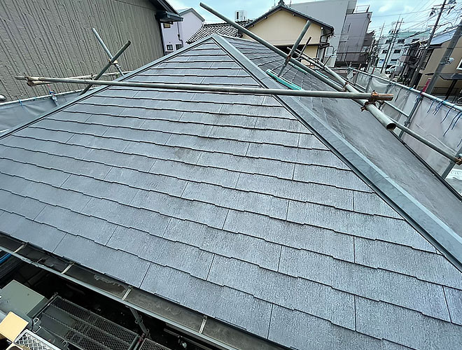 名古屋市守山区｜化粧スレート屋根の塗装リフォーム定期的な塗装で屋根の塗膜保護